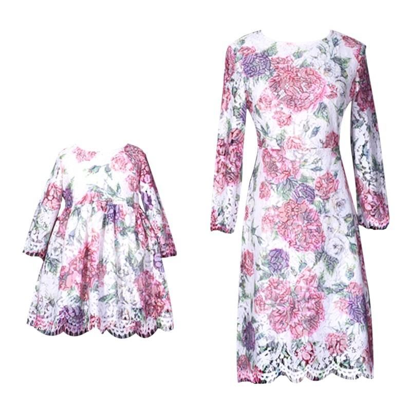 baby girl and mom matching party dresses
