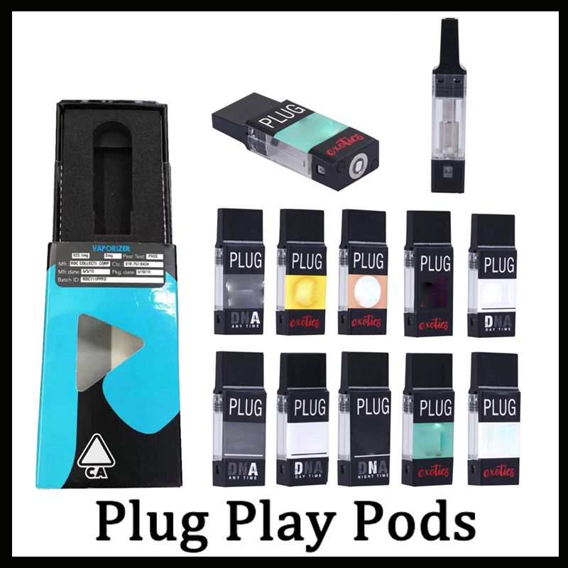 Newest Plug Play Pod Vape Cartridges Ceramic Coil 1.0ml Empty Pods DNA