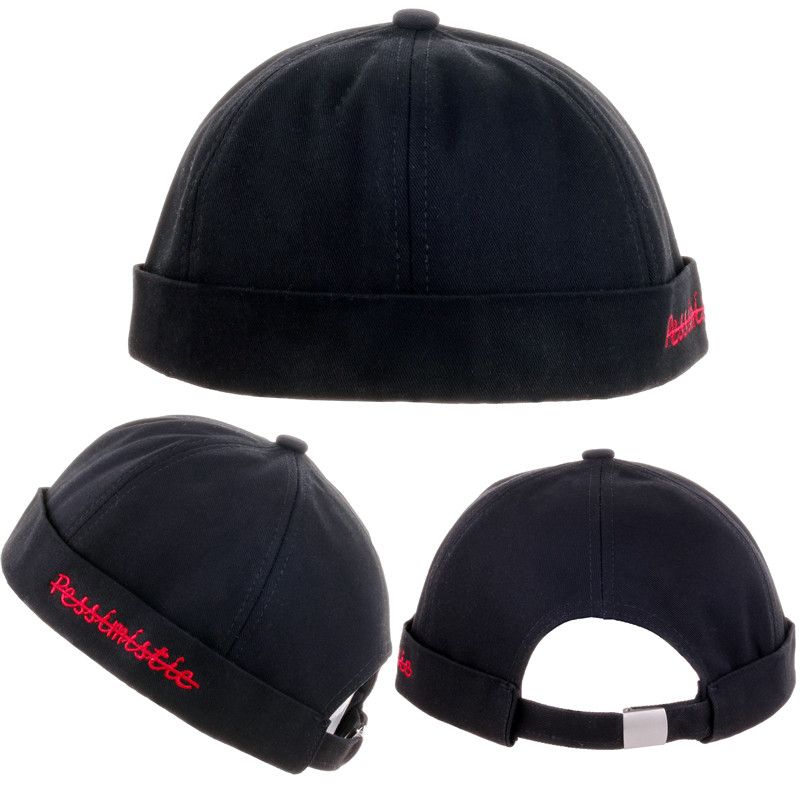 TESOON Unisex Cotton Skull Cap / Sailor Beanie - Adjustable Brimless Hat, One Size Fits Most (56-60cm) - View #2