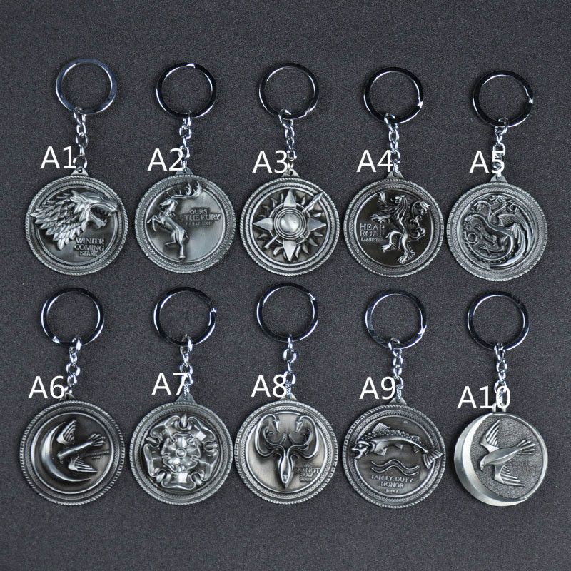 Game Of Thrones Keychain House Stark Key Chain Song Of Ice And Fire Key Rings Holder Souvenir For Gift Chaveiro Men Jewelry Cup Party Favors Cupcake Party Favors From Topprettymall 1 26 Dhgate Com