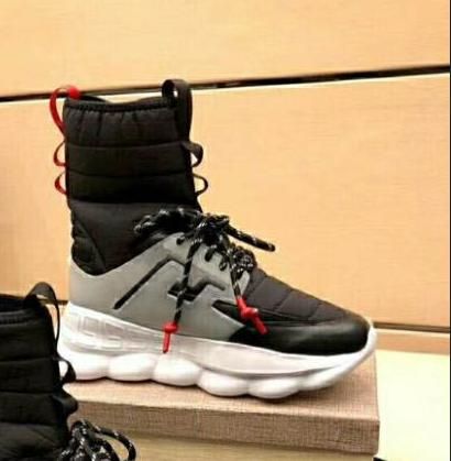 black chain reaction sneaker boots