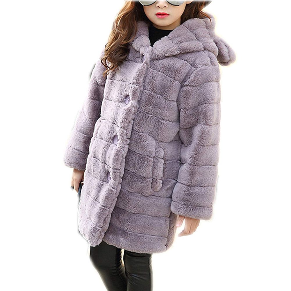 girls coat with fur