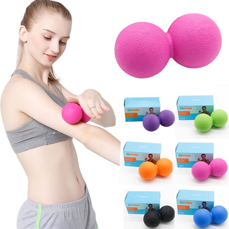 TPE Lacrosse Ball Fitness Peanut Ball Relax Yoga Ejercicio Masaje TPE Lacrosse Ball Fitness Peanut Ball Relax Yoga Ejercicio Masaje