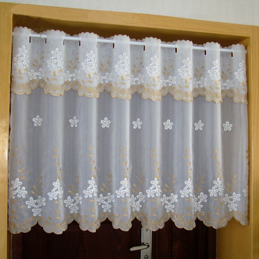 satin al kirsal basit mutfak dolabi kapi beyaz openwork dantel cicek kahve perde nakis hem tul perde yarim perde tl122 04 dhgate comda