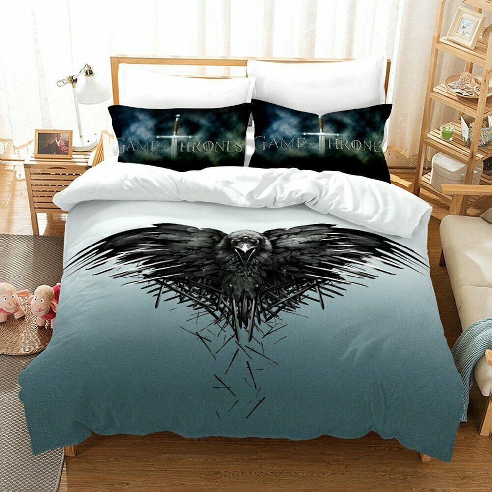 Eagle Printed Bedding Set Queen Simple Game Of Thrones 3d Duvet
