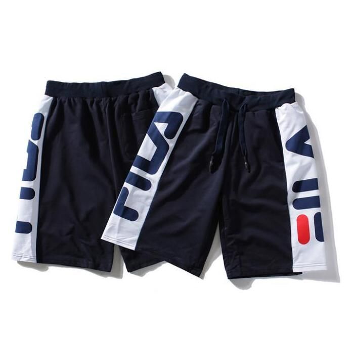 Compra Deportes Marea Recta Casuales Pantalones Cómodos Pantalones Cortos  De Playa De Color De Contraste Hombres FILA cinco Pantalones Barato |  Entrega Rápida Y Calidad | Es.Dhgate