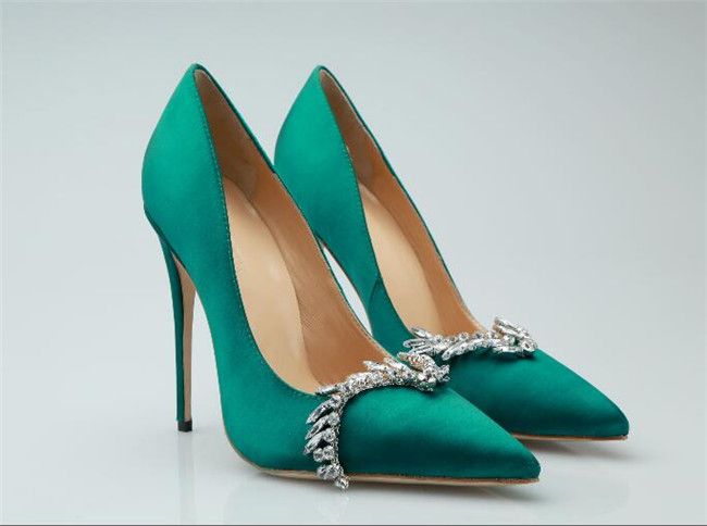 teal stiletto heels