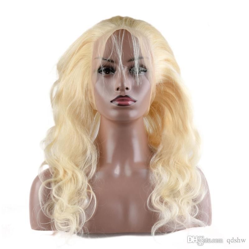 613 Blonde Lace Front Wig Human Hair Body Wave Virgin Brazilian