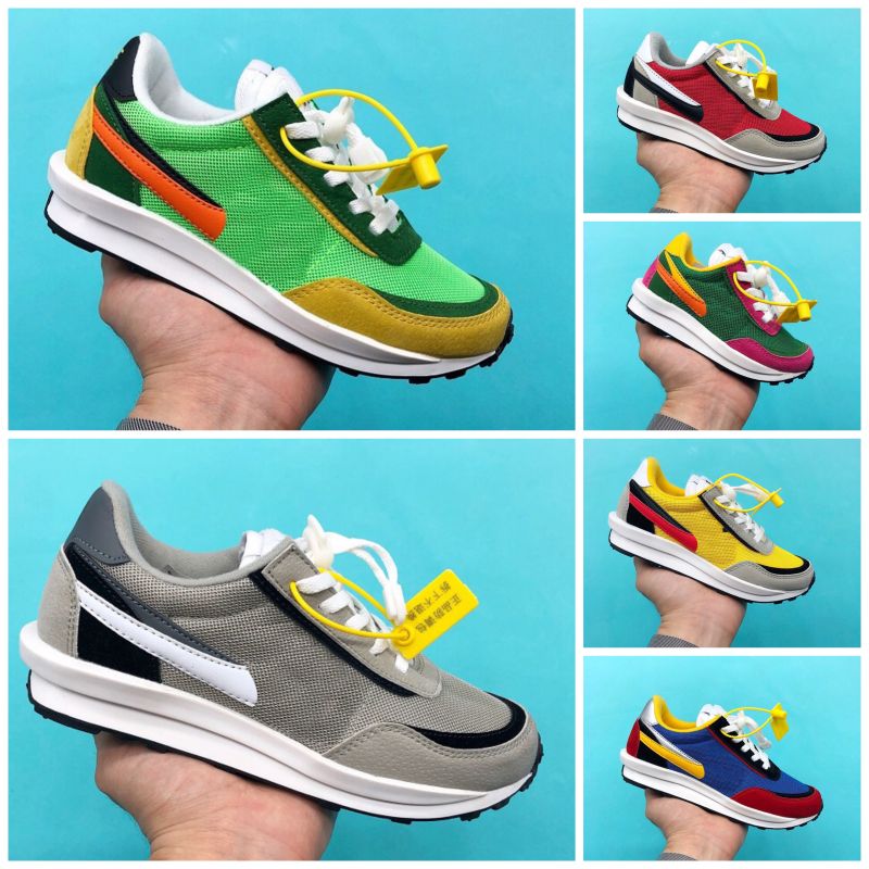 Compra 2020 Niños Sacai X Zapatos Correr LDWaffle Niños Niño Niña Verde  Gusto Zapatilla De Deporte De La Galleta De Pino Verde De Calidad Superior  Zapatillas De Barato | Entrega Rápida Y