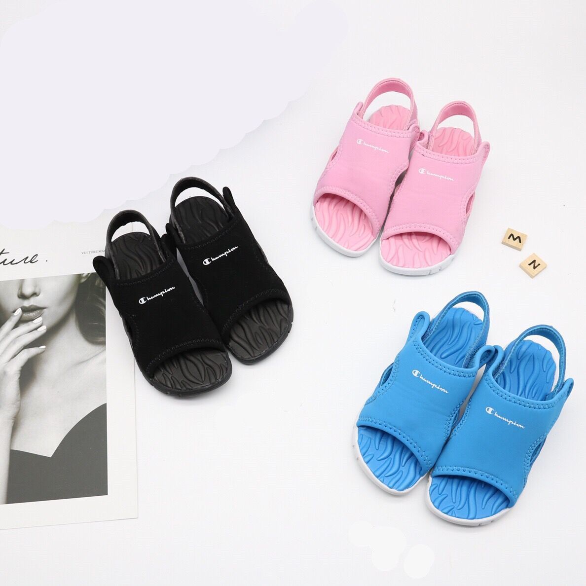kids champion flip flops