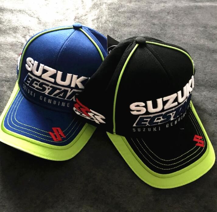 Genuine Suzuki Team Mens Womens Logo Embroidered Blue Baseball Cap One Size
