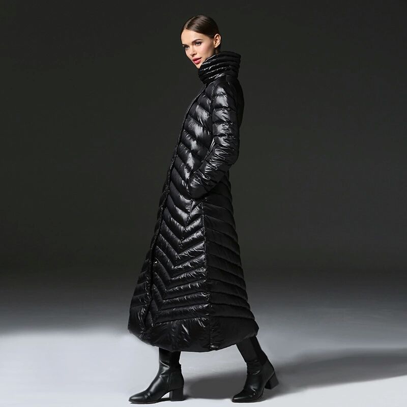 Down coats long ladies Clearance