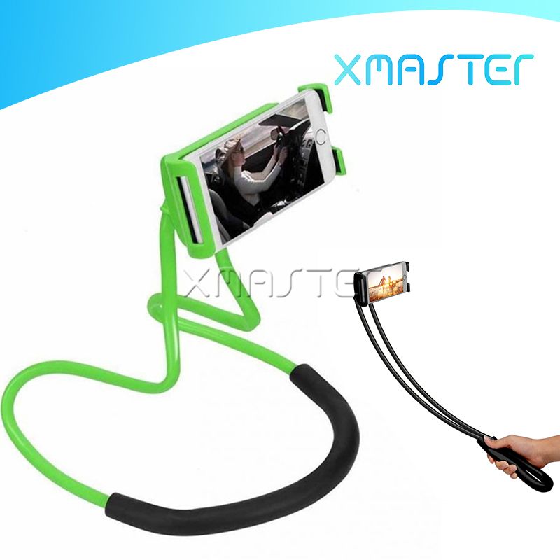2020 Long Arm Hand Free Cell Phone Holder Lazy Hanging Neck Stand