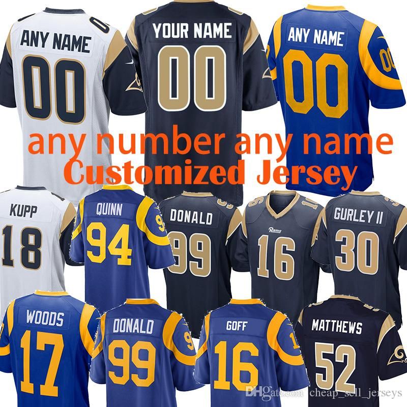 customize rams jersey