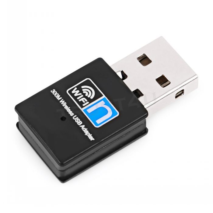 Mini 300Mbps USB WiFi Wireless Adapter Dongle LAN Card 802.11n/g/b w/Antenna TE 