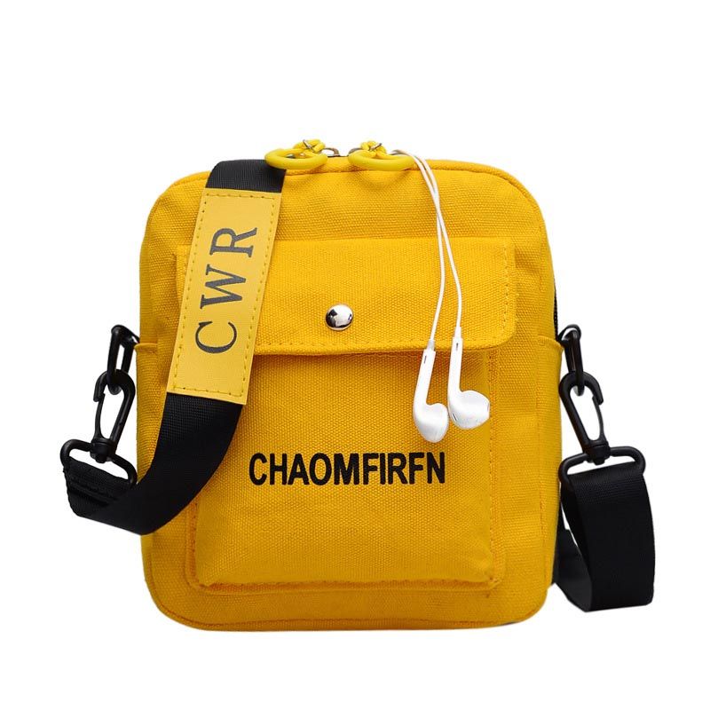 canvas courier bolsa