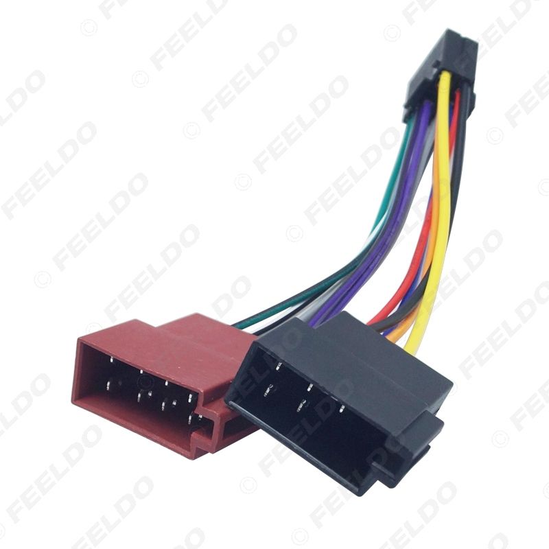 Car Stereo Radio 16 Pin PI100 ISO Wiring Harness Adapter For Keywood