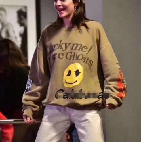 KSG FREEEE Kanye West Kid Cudi Kids See Ghosts Sweatshirt Kendall Jenner Smile 
