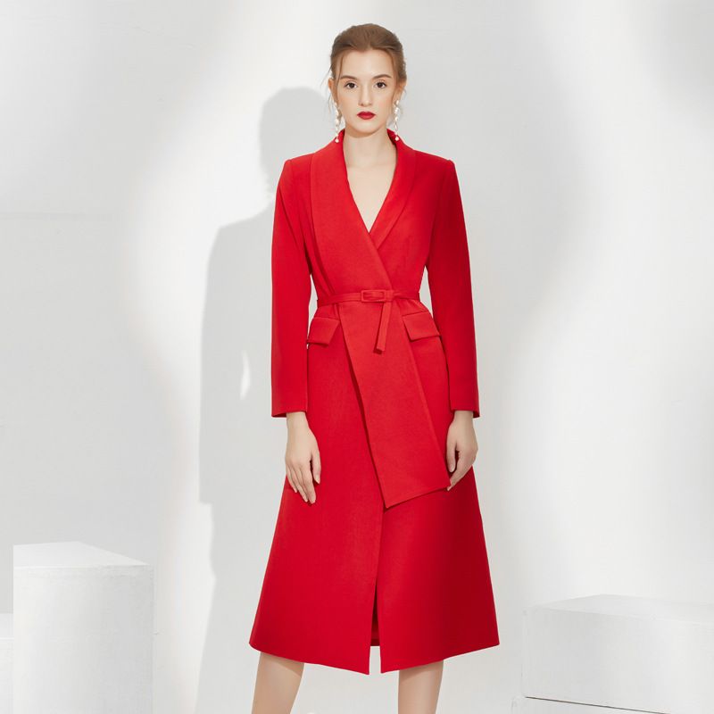 red blazer dress outfit