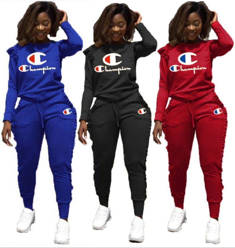 2 piece ruffle sweatsuit