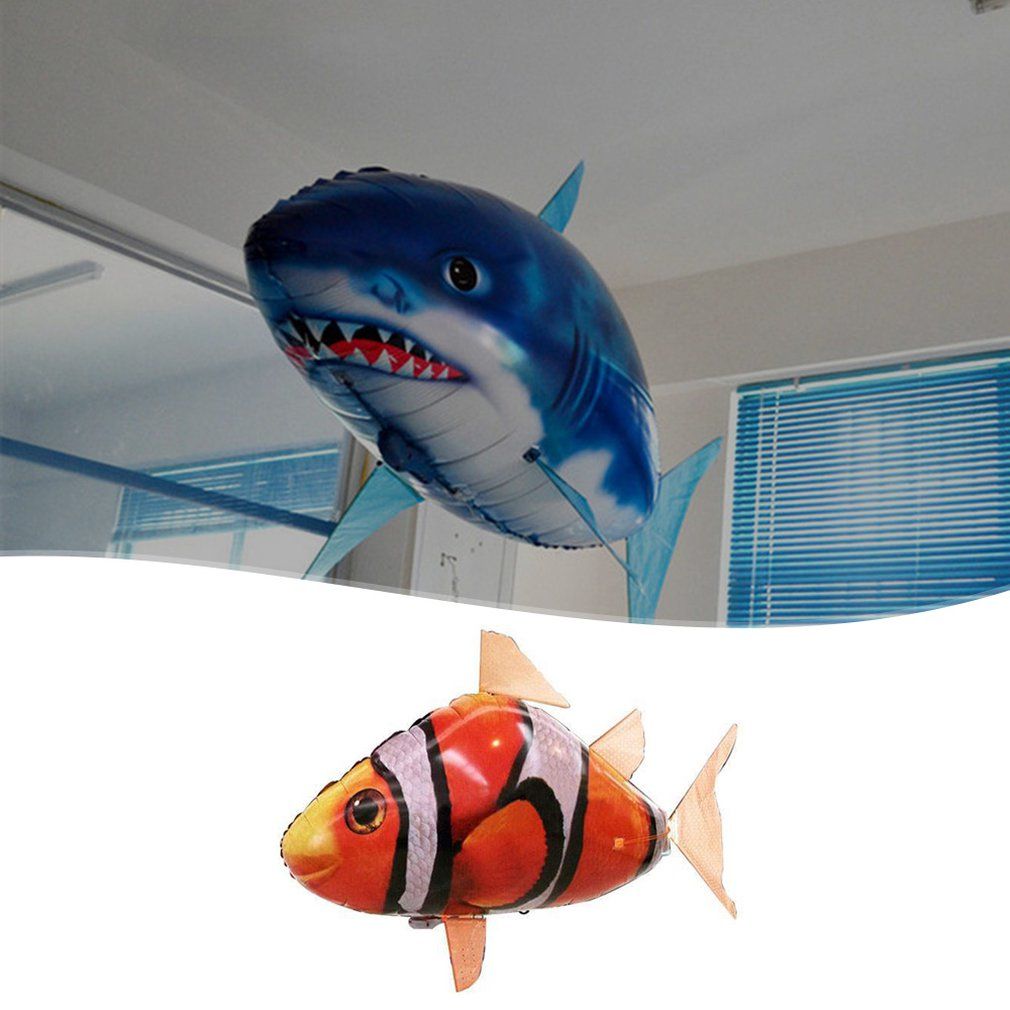 inflatable flying shark