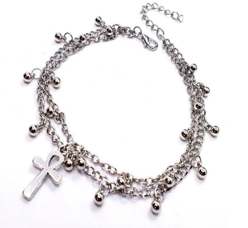 cross ankle bracelet