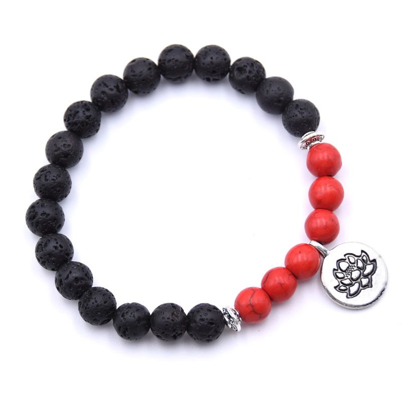 Lava stone-Red turquoise