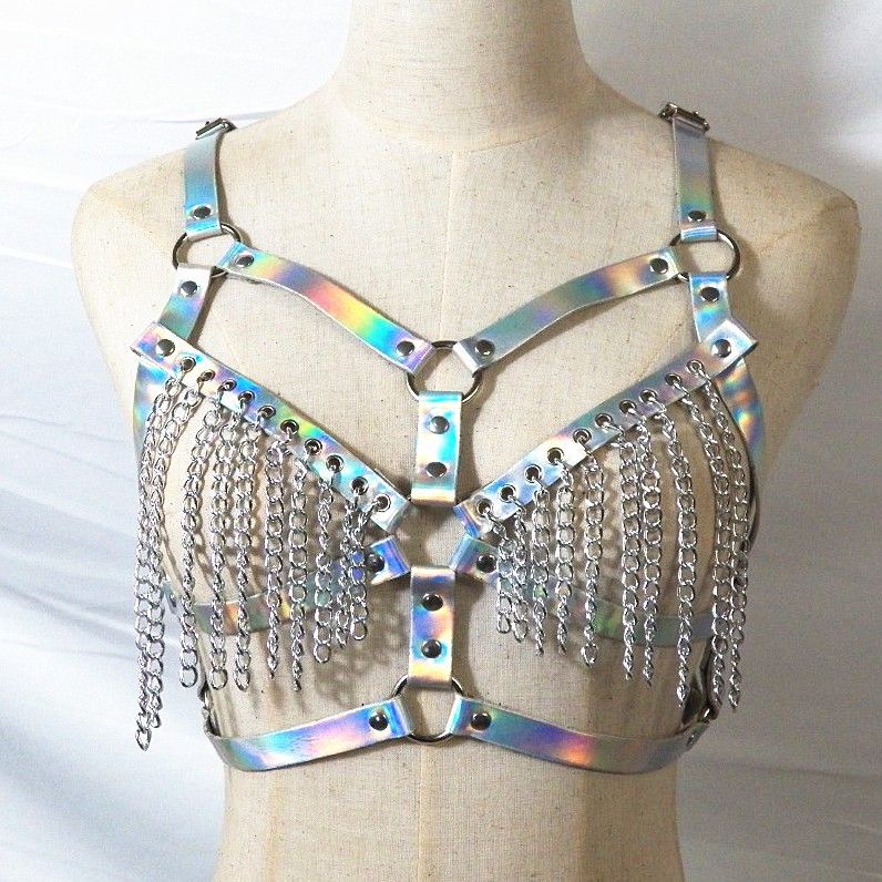 holographic bra top