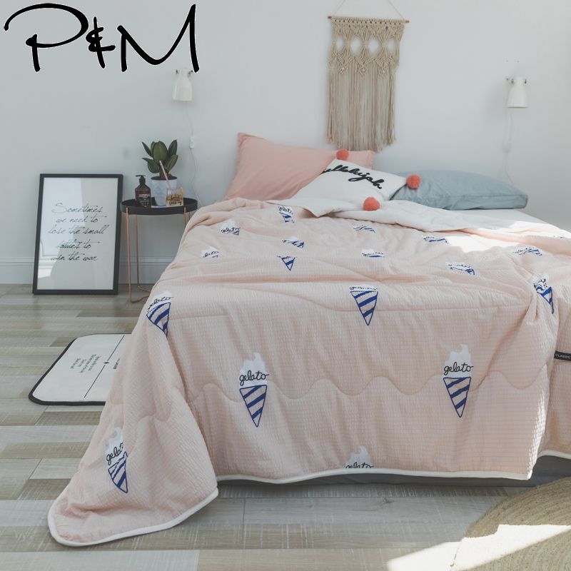 Papa Mima Ice Cream Printing Quilting Comforter Summer Quilt Twin