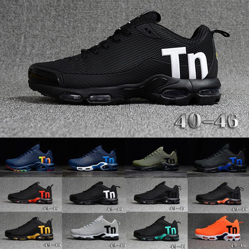 Nike TN PLUS air airmax Nuevos Hombres Mercurial Plus Tn Ultra SE Negro Blanco Naranja Desinger Zapatos para correr Mujeres Hombres Entrenadores Zapatillas deportivas