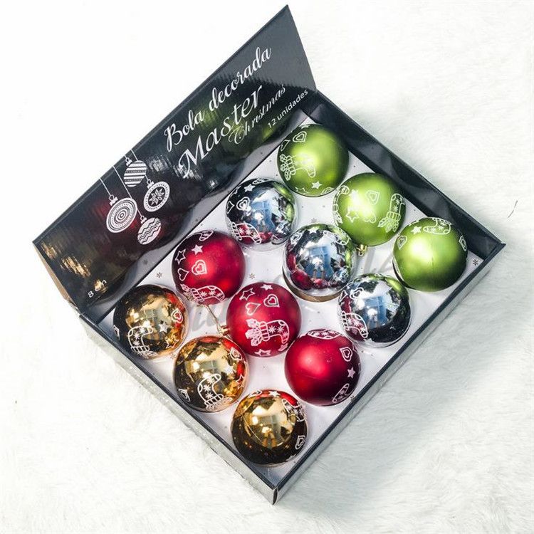 Acheter Décoration De Noël Divers Coffret Cadeau Set Boule De Noël De Couleur Famille Fête Pendentif Arbre De Noël Décoration Q1014 De 1056 Du