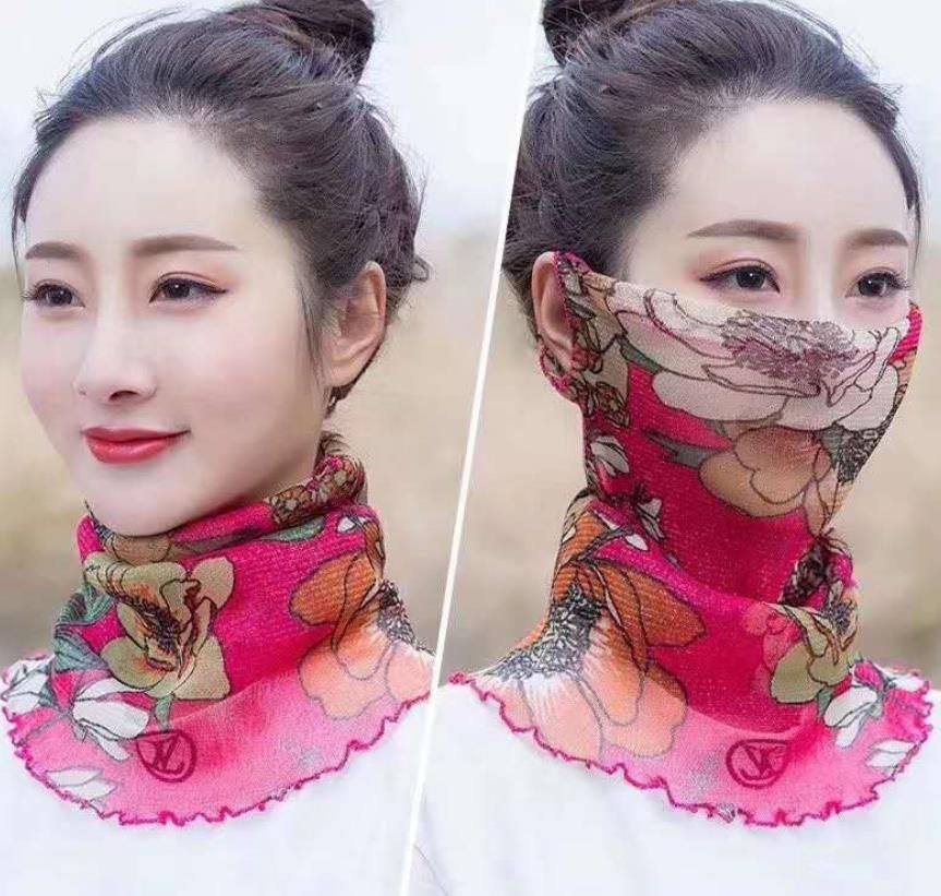 silk neck scarves for women