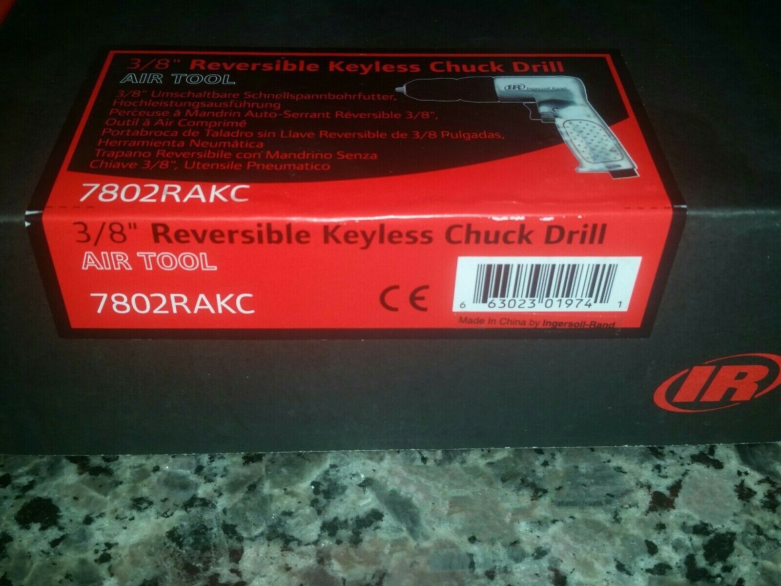 Ingersoll-Rand 7802RAKC IR7802RAKC 3//8/" Air Drill with Keyless Chuck