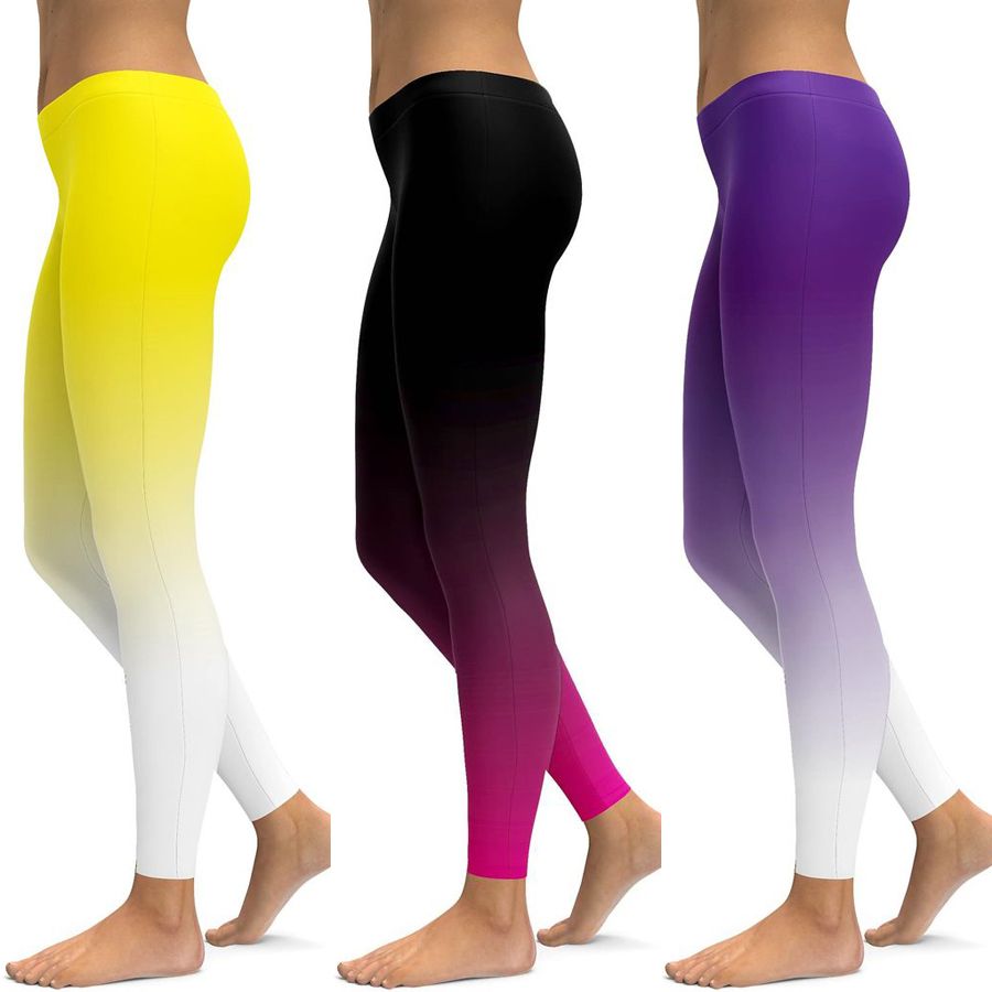 ombre yoga pants