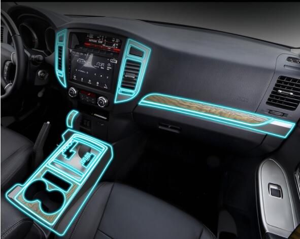 2019 For 19 Mitsubishi Pajero Interior V97 Central Control Navigation Screen Shift Transparent Tpu Protective Film Decoration From Sanjiaomeiflo