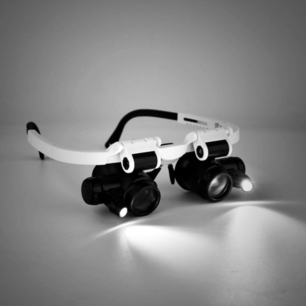 gioielliere e riparazione SUNJULY 8X 23X Lente di ingrandimento con luce LED Brille-Lupe regolabile per orologiaio gioielliere e riparazione SUNJULY 8X 23X Lente di ingrandimento con luce LED Brille-Lupe regolabile per orologiaio