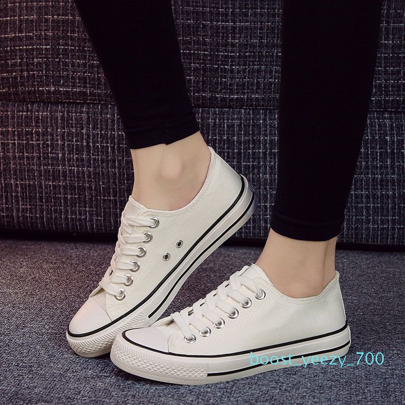 fashion casual korean style mixed color canvas shoes sneakers
