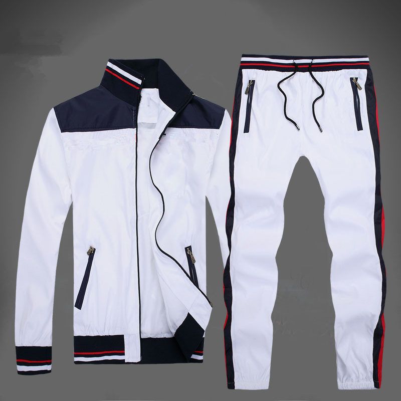 white mens sweatsuit