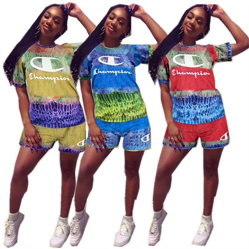 champion shirt and shorts set women's
