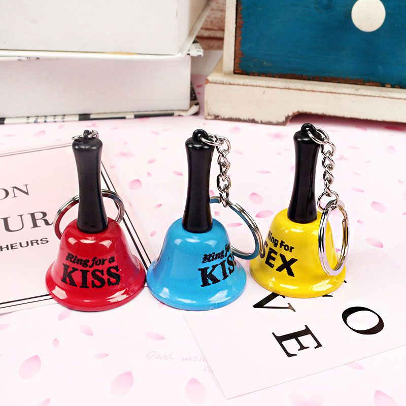 Mini Metal Hand Bells Keychain Ring For A Kiss Letter Bell Pendants Wedding  Gift Party Favor For Couple Lover From Jcwatches, $1.11
