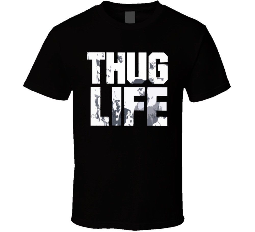 Thug Life Tupic T Shirt Cool Casual Pride Men Unisex Fashion Tshirt Free Tops Funny Mens T Shirts From Junqingy 16 95 Dhgate Com
