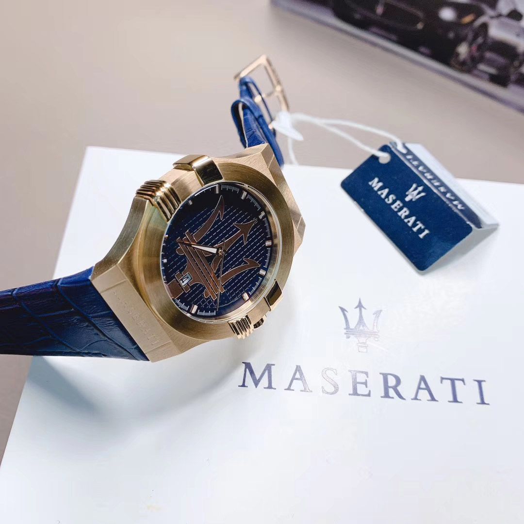 maserati gold watch
