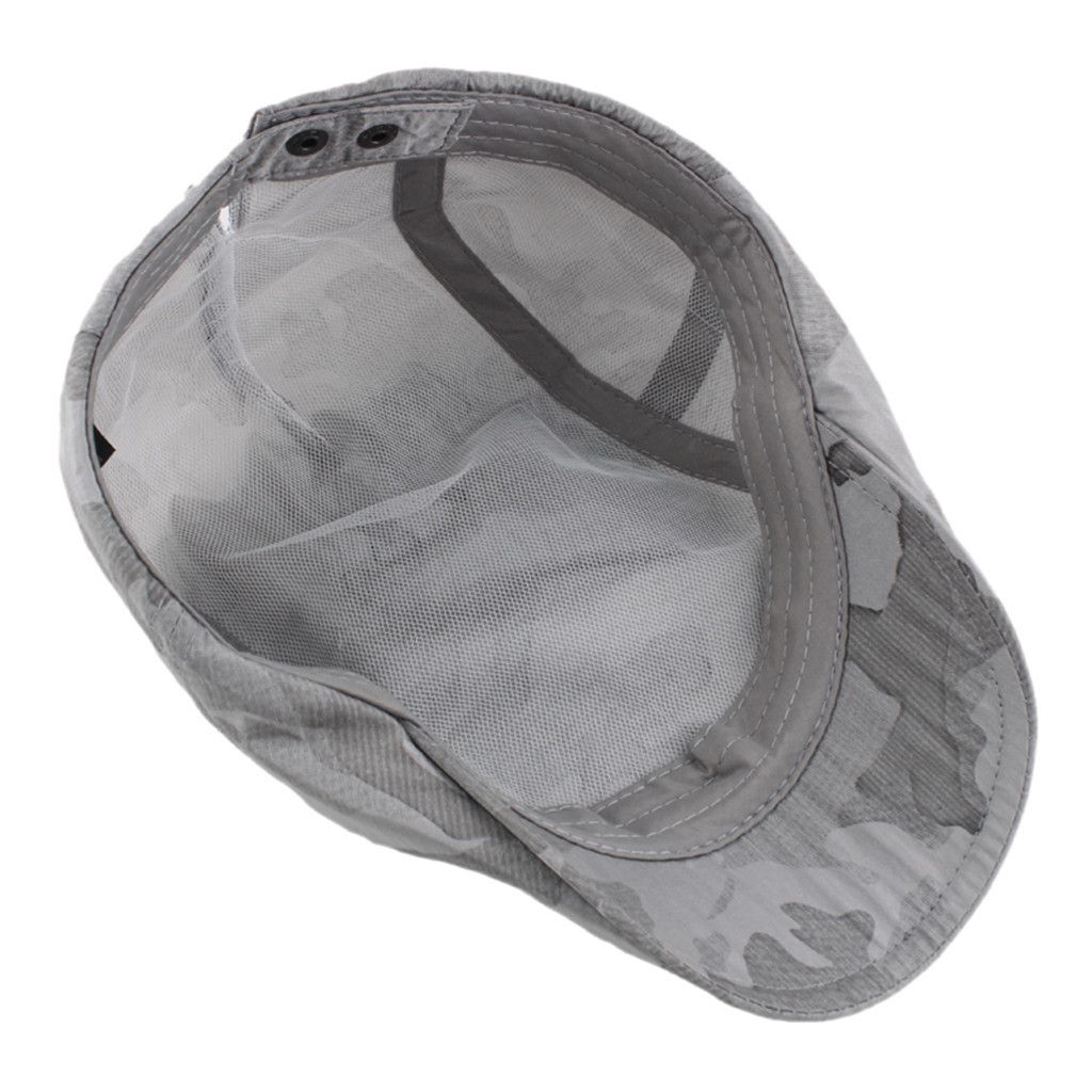 Leucos Ticte Men Breathable mesh Cap Summer hat Newsboy Berets Cabbie lvy Flat caps