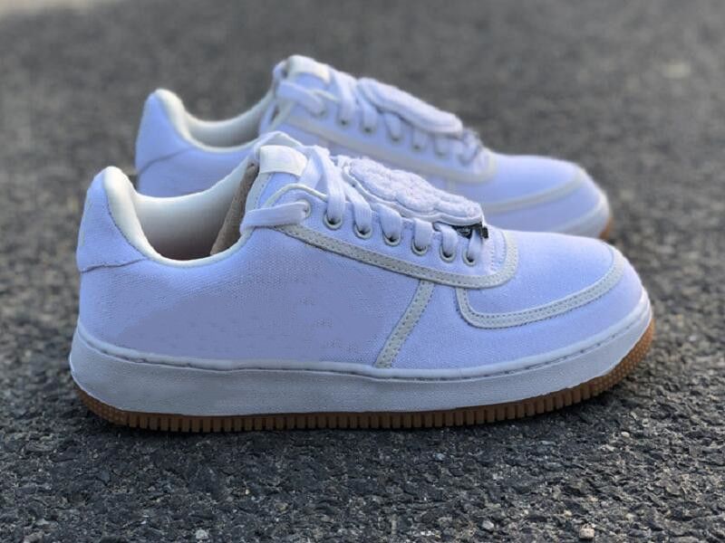 silver athletic shoes