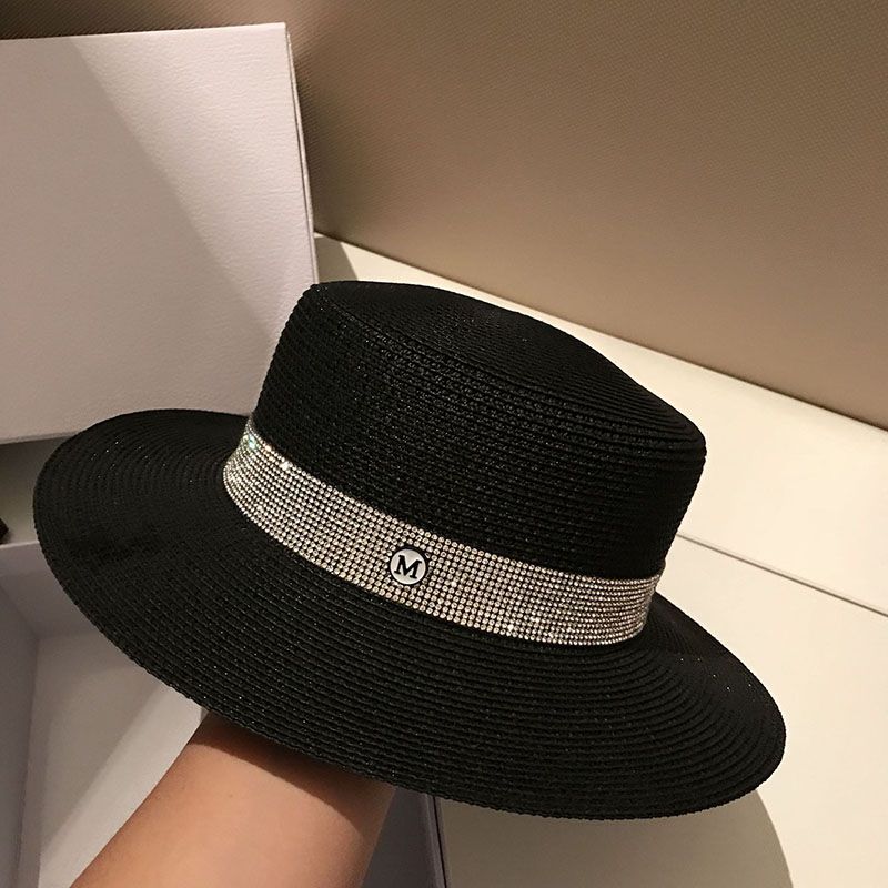 ladies black summer hats