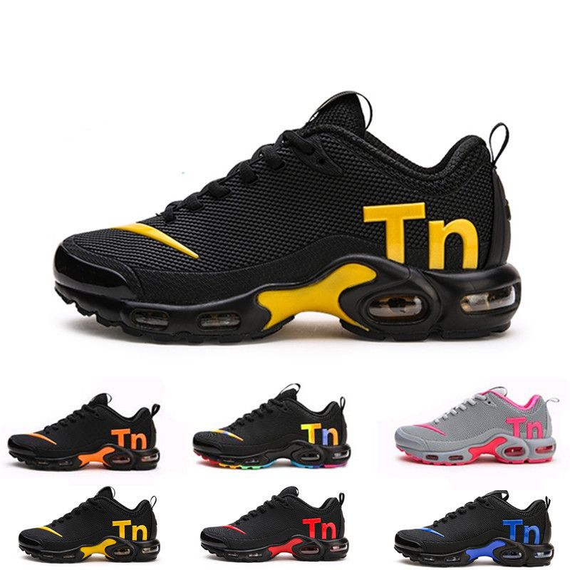 2019 Mercuial TN Plus Running Shoes Sports Chaussures Tns Leather Designer  Sneakers Orange Femme Mens Trainers Zapatillas 36-46
