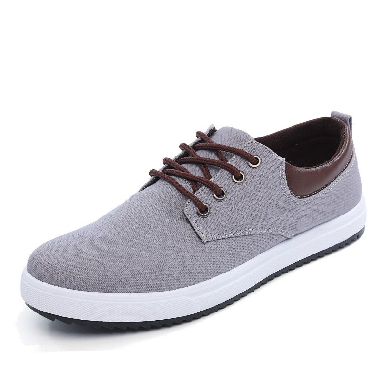 Large Size Mens Shoes Spring And Autumn Canvas Shoes Trend Low To Help ...