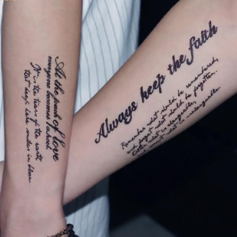 Sexy Fake One Off Tattoo Sticker For Arm Sleeve Men And Women Fake Tatoo Body Art Waterproof Temporary Tattoos Stickers Sh From Lizhang01 11 15 Dhgate Com