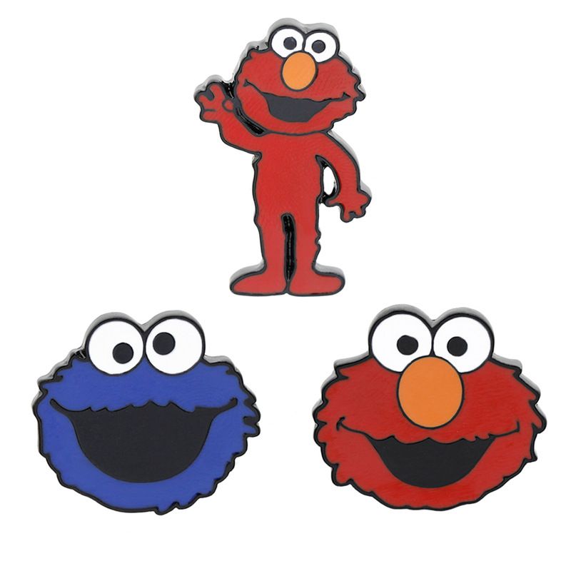 Acheter Anime Sesame Street Broche Elmo Gros Oiseau Cookie Monster Mignon Dessin Animé Broches En Métal Cos Bijoux Accessoires Sacs Badge Cadeaux De