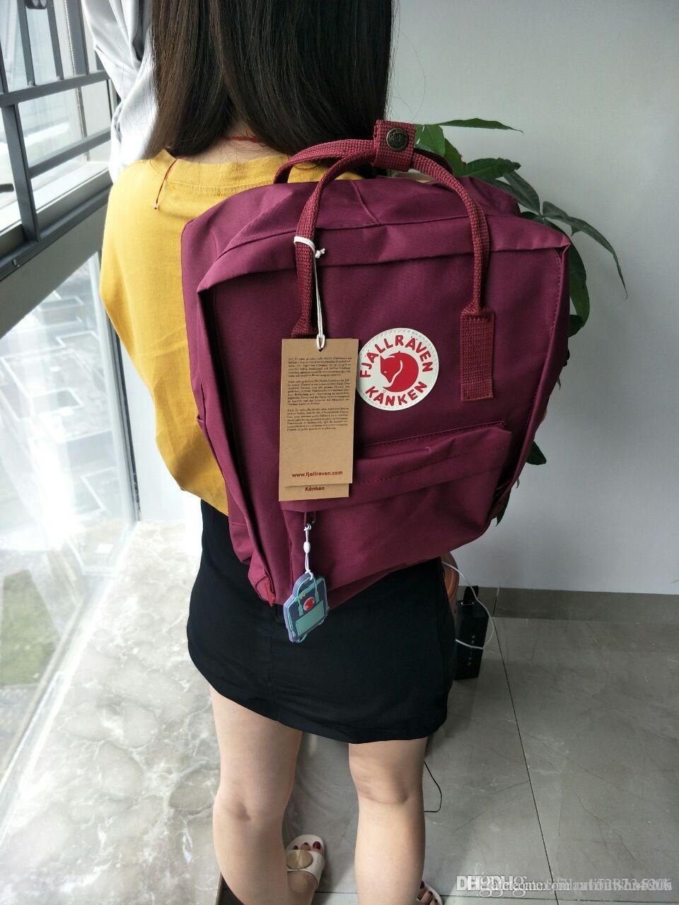 Boomgaard Anemoon vis rekken Authentic Fjallraven Kanken Students Backpacks Wine Red Backpacks Sport  Outdoor Travel Waterproof Bag From Fjallravenwen520s, $11.14 | DHgate.Com